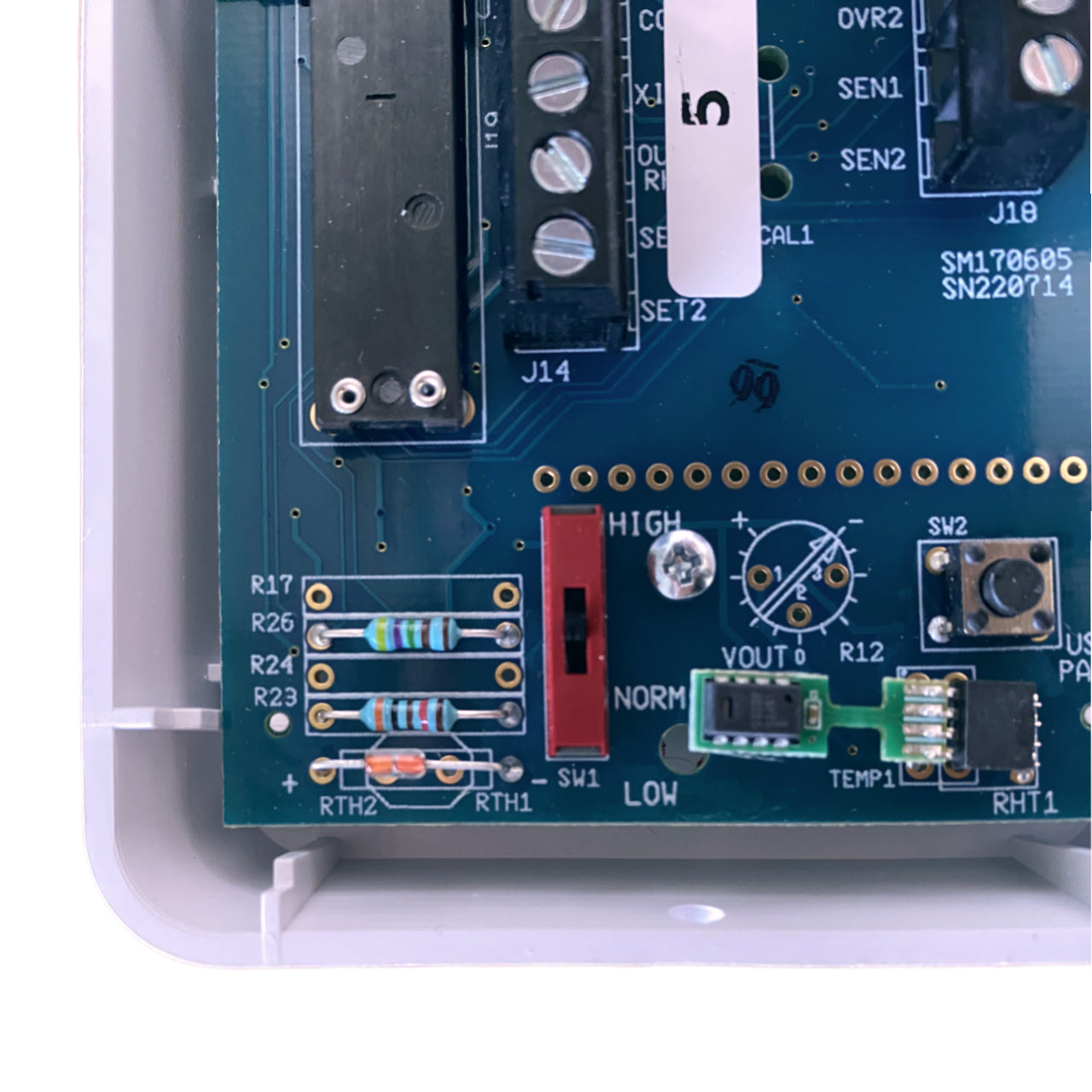 Raumtemperaturfühler passiv mit Feuchte 10k2 : 0-10V / 4-20mA