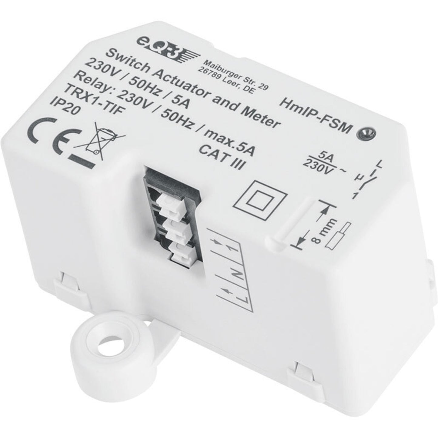 Smart Home Schalt-Mess-Aktor HmIP-FSM, 5 A, Unterputz