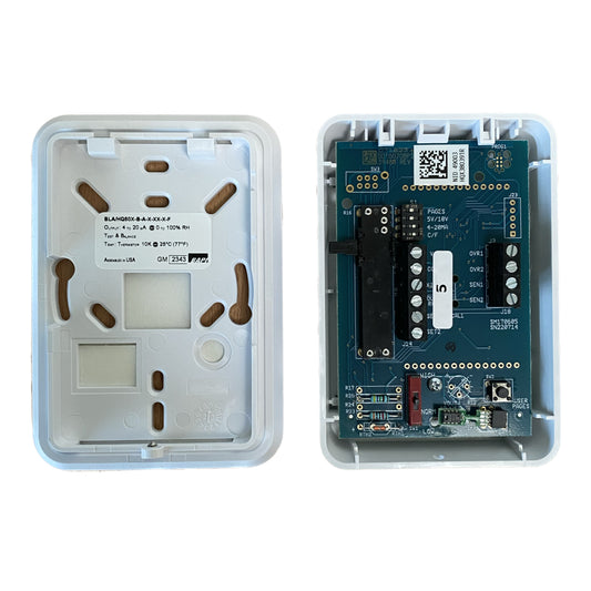 Raumtemperaturfühler passiv mit Feuchte 10k2 : 0-10V / 4-20mA
